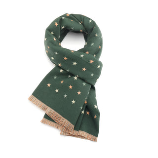Flo Stars Scarf Green