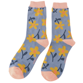 Flowers Denim Socks
