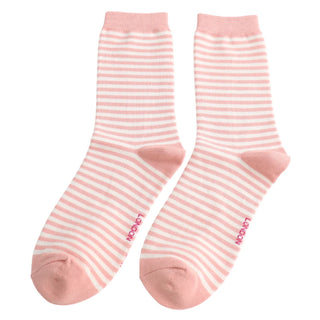 Simple Stripes Socks Dusky Pink