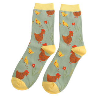 Chicks & Hen Socks Sage