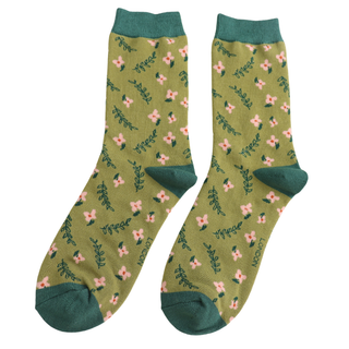 Flowers and Vines Olive