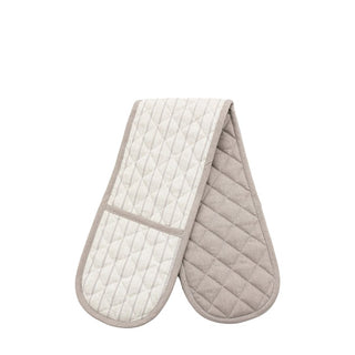 Natural Stripe Double Oven Glove