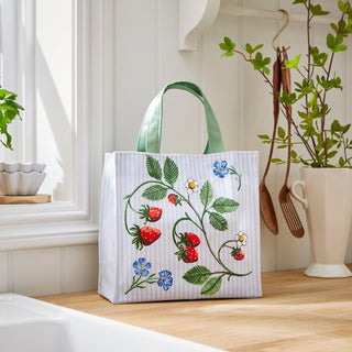 Strawberry Patch PVC Shopper Bag