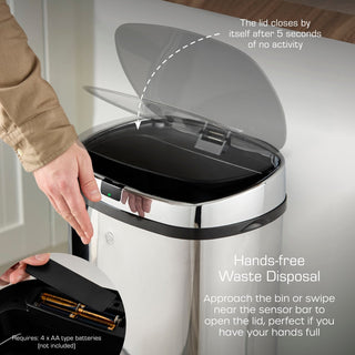 Townhouse 42L Stainless Steel Sensor Bin