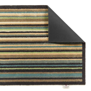 Navy Beige Stripe 84 Runner Mat