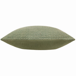 Tryfan Olive Textured  Feather Filled Cushion