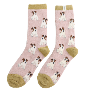 Fluffy Fox Terrier Dusky Pink