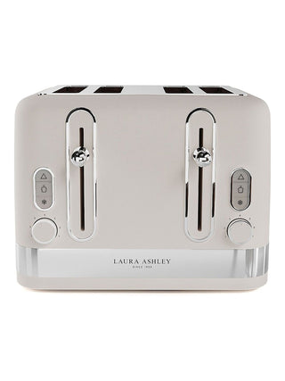 Laura Ashley Dove Grey 4 Slice Toaster