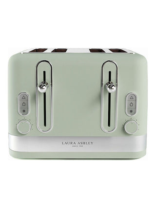 Laura Ashley Sage Leaf 4 Slice Toaster