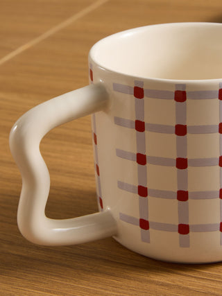 Sophus Check Mug Purple