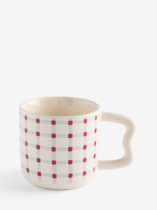 Sophus Check Mug Purple