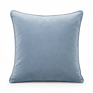 Velvet Plain Gentle Blue Cushion