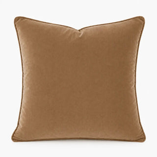 Velvet Plain Warm Beige Cushion