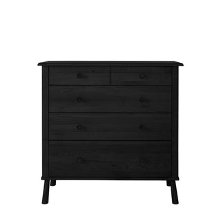 Wycombe 5 Drawer Chest Black 