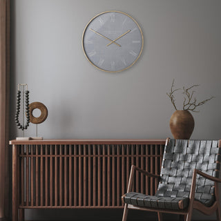 Nordic Wall Clock Cement 21"
