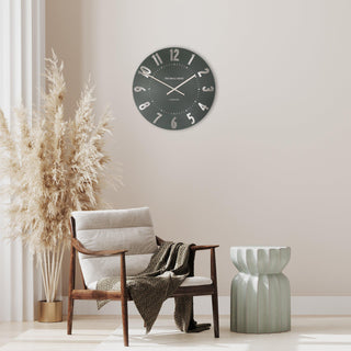 Mulberry Wall Clock Olive Green 20"