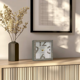 Nordic Mantel Clock Green 5"