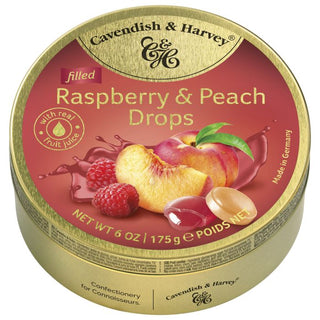 Raspberry & Peach Filled Drops