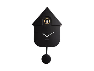 Modern Cuckoo Wall Clock Black