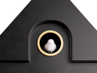Modern Cuckoo Wall Clock Black