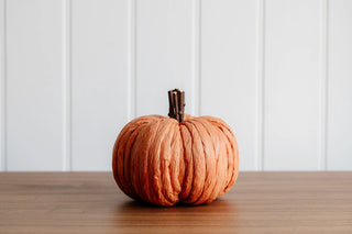 Small Pale Orange Paper Pumpkin