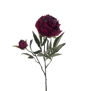 Eco Peony Spray Burgundy