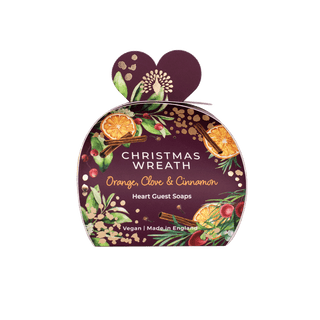 Christmas Wreath Heart Guest Soaps