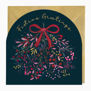 Bursting Berry Misteltoe Christmas Card