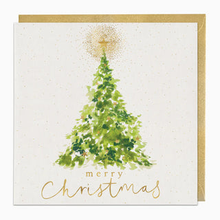 Golden Tree Christmas Card