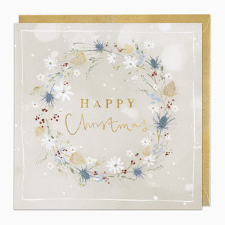 Thistle Wreath Christmas Card
