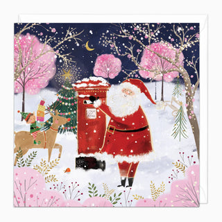 Sugar Plum Santa Christmas Card