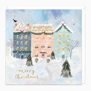 Snowy Street Christmas Card