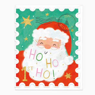 Santa Stamp Christmas Card