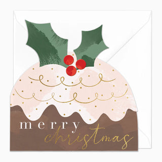 Cut Out Pud Christmas Card
