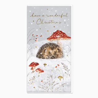 Wonderful Hedgehog Christmas Card