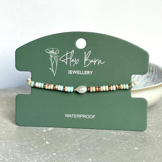 Tarnish Resistant Elasticated Sea Spray Bracelet