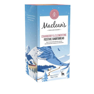 Cranberry & Clementine Festive Shortbread 150g