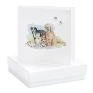 Dogs Earring Card