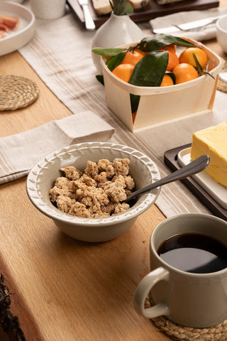 Artisan Street Leaf Cereal Bowl Stone