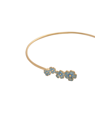 Gold Forget-Me-Not Bangle