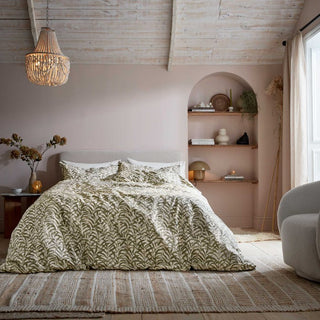 Cleo Super King Duvet Set Sage