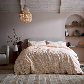 Oonagh Super King Duvet Set Dusky Pink