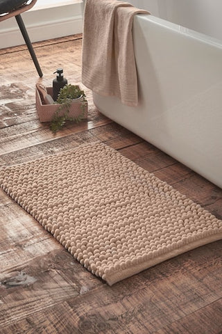 Aspen Bobble Natural Bath Mat