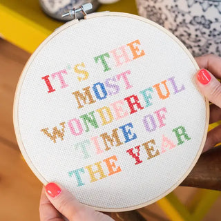 It's the Most Wonderful Time Cross Stitch Kit