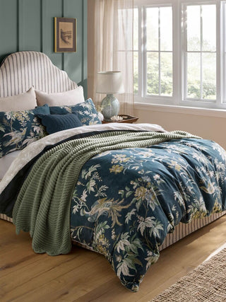 Attleton Heritage Blue Double Duvet Covet Set