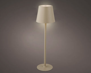LED Rechargeable Table Lamp Taupe Brown