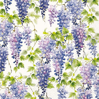 Purple Wisteria Cream Napkins