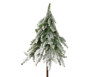 Snowy Mini Tree on Stick Lrg