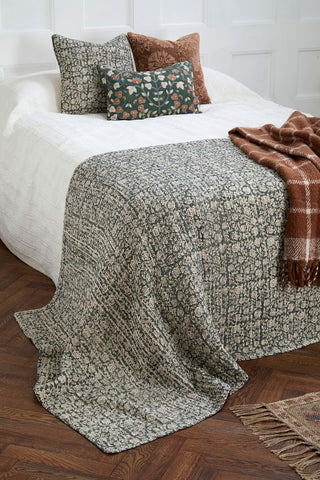 Provence Quilted Throw Sage