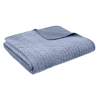 Attica Velvet Bedspread Blue